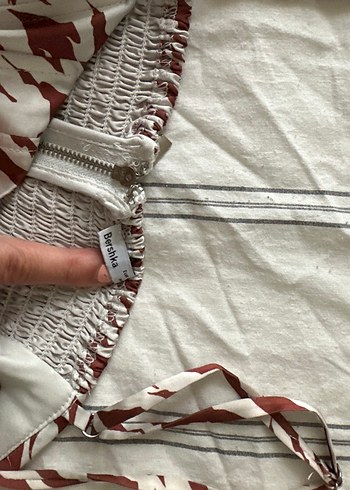 s Beden Kahverengi Zebra Desenli İnce Askılı Büstiyer