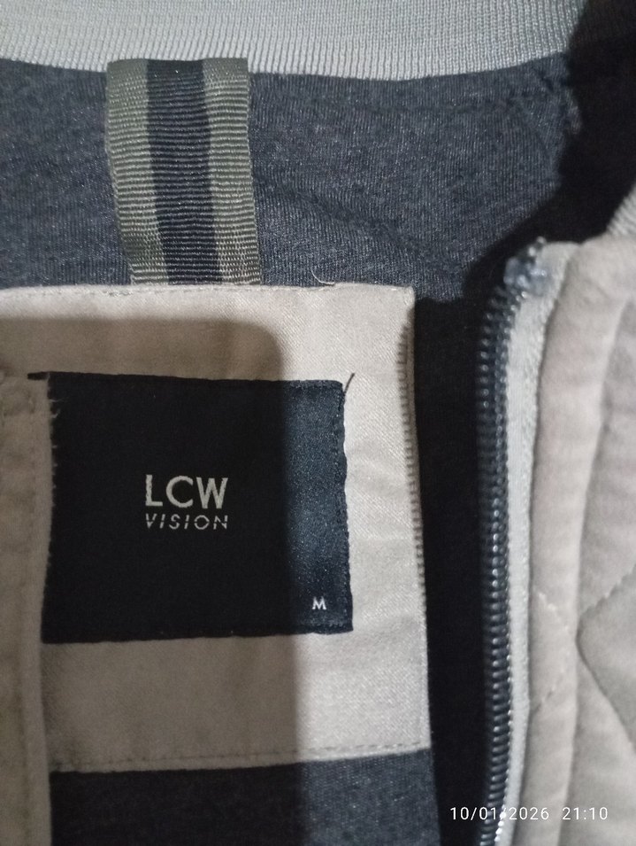 Gri Süet Erkek Kısa Mont çok az gelişmiş - Görsel 3