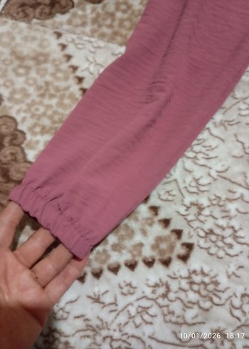 Bordo Düğmeli Uzun Kollu Kadın Tunik - Görsel 3