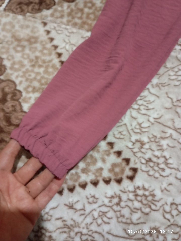 Bordo Düğmeli Uzun Kollu Kadın Tunik - Görsel 3