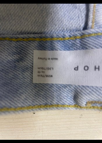 Buz mavisi straight / baggy Kadın Jean - Görsel 6