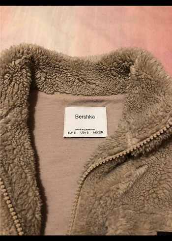 Bej Uzun Kollu Kısa Peluş Mont - Görsel 3