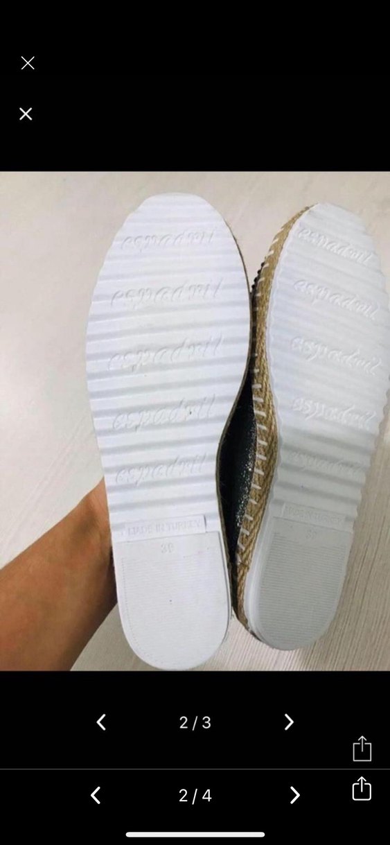 Diger Siyah Yılan Desenli Dolgu Topuk Espadril - Görsel 2