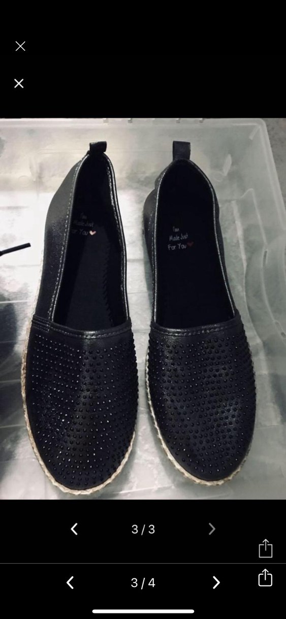 Diger Siyah Yılan Desenli Dolgu Topuk Espadril - Görsel 3