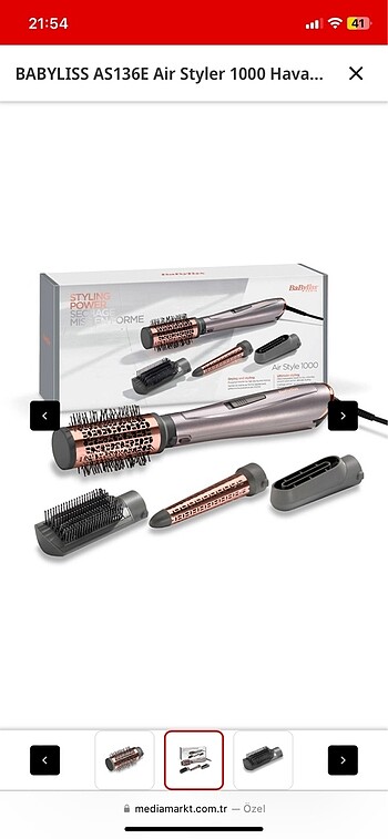 Babyliss saç şekillendirme seti (garantisi devam ediyor 2 yıl)