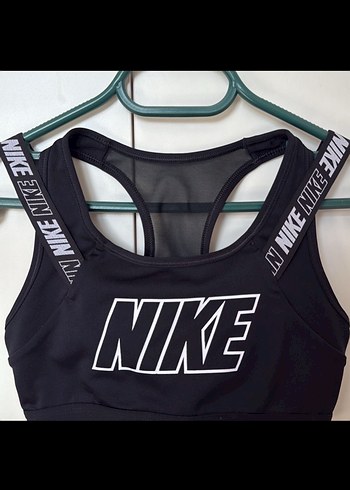 Nike Nike Siyah Baskılı Mini Spor Sütyeni