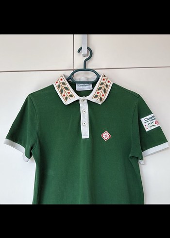 Düğmeli Yeşil Unisex Polo Tişört
