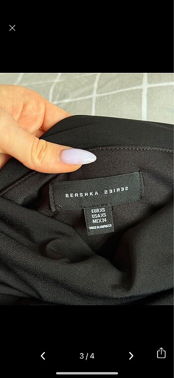 xs Beden Bershka Siyah Elbise