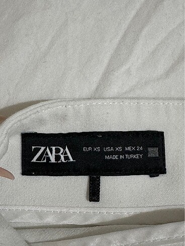 xs Beden Zara Beyaz Şort Etek