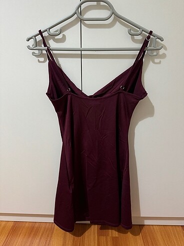 s Beden bordo Renk Bershka Bordo Elbise