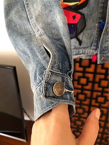 s Beden mavi Renk Kot denim ceket