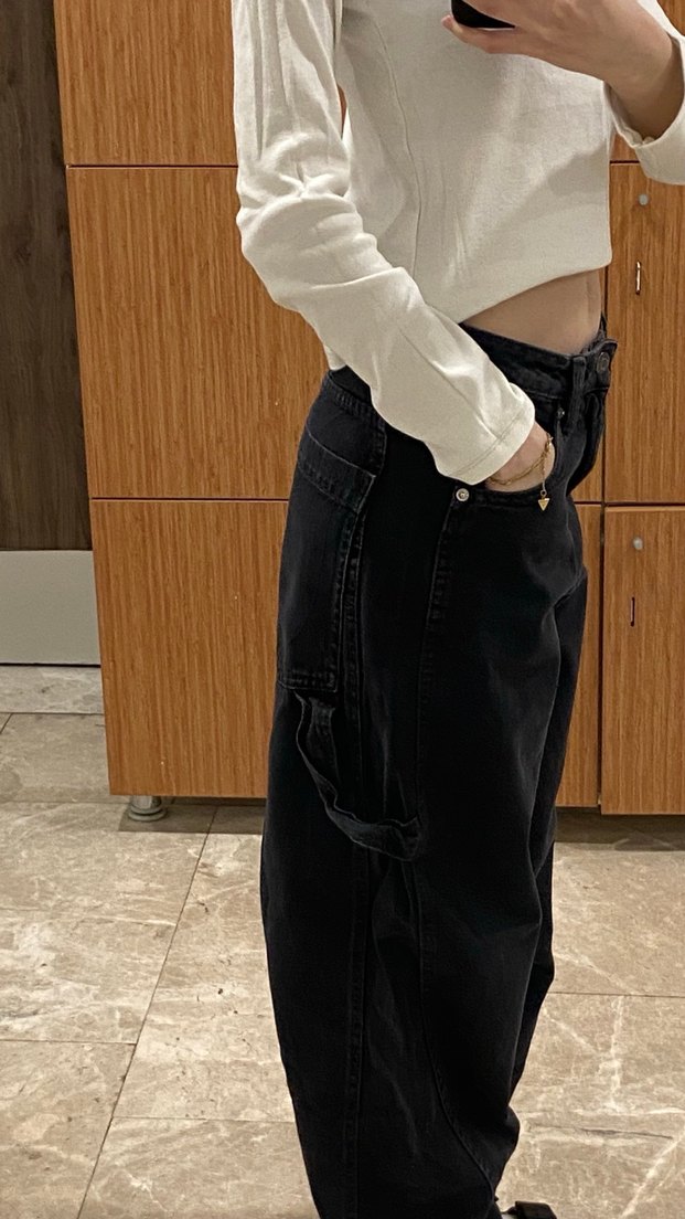 bershka siyah jean - Görsel 4