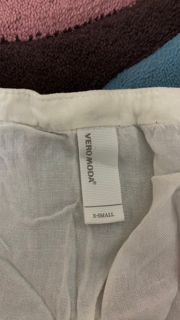 Düğmeli Beyaz Keten Midi Kadın Gömlek - Görsel 2