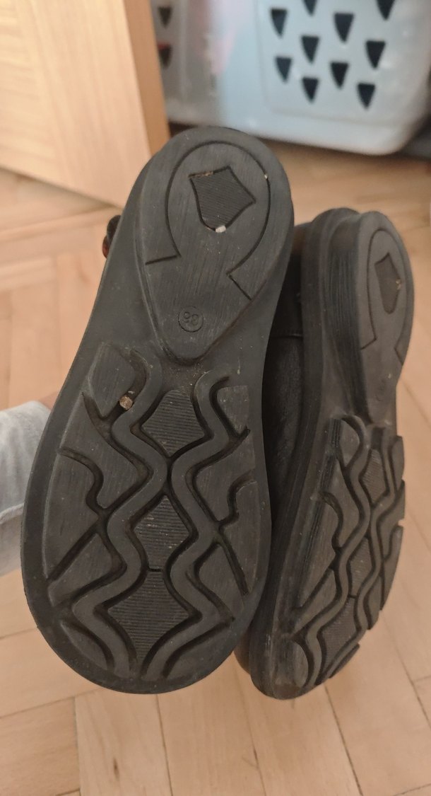 Kız Çocuk Siyah Tokalı Babet Ayakkabı - Görsel 3