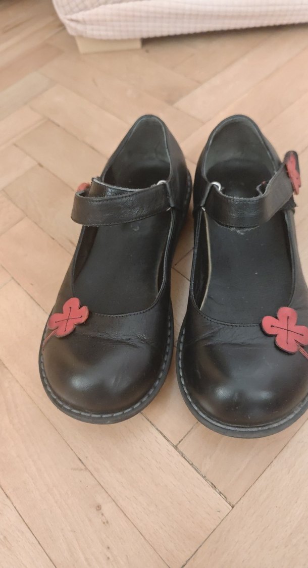 Kız Çocuk Siyah Tokalı Babet Ayakkabı - Görsel 2