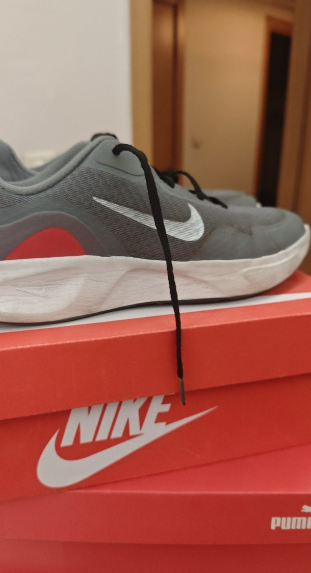 Gri nike Erkek Spor Ayakkabı Bağcıkları - Görsel 2