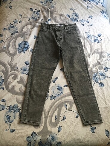 30 Beden gri Renk Gri kot pantalon