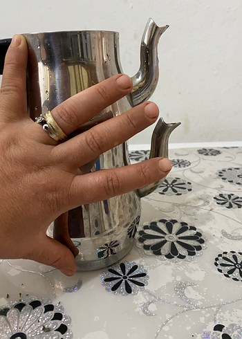 Beden Parlak Gri Çaydanlık Seti