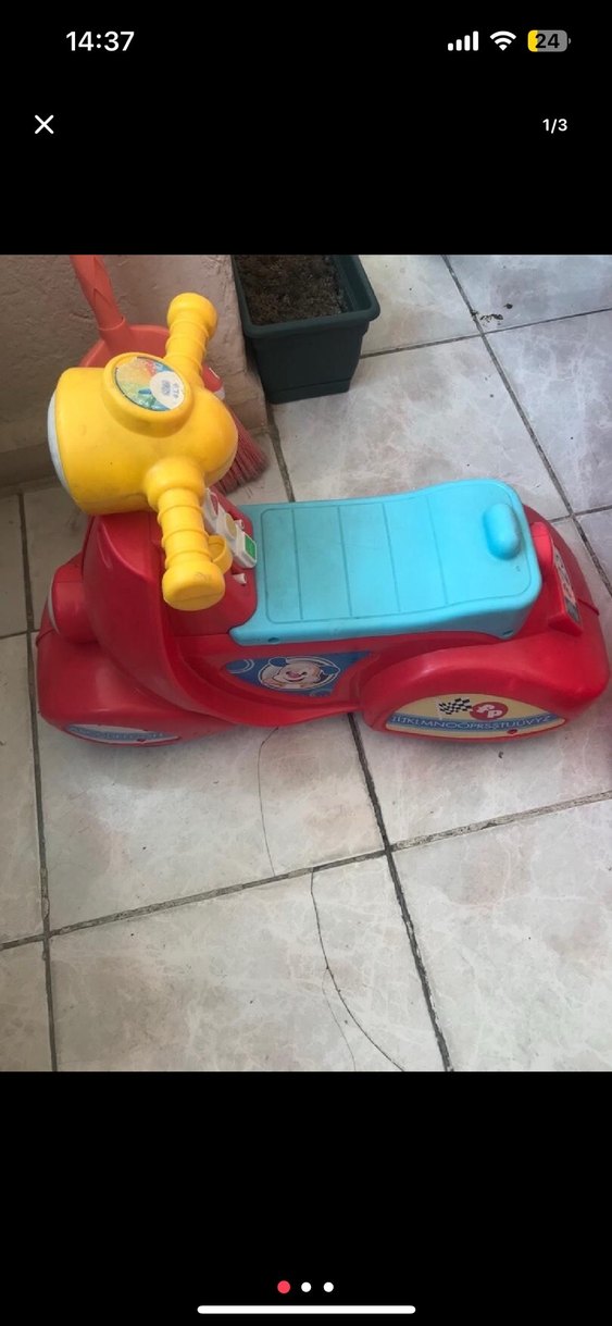 Renkli Kırmızı Çocuk Scooter'ı - Görsel 3