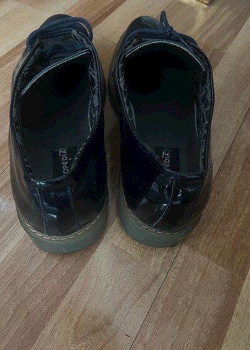 Siyah Parlak Rugan Erkek Klasik Ayakkabı - Görsel 3