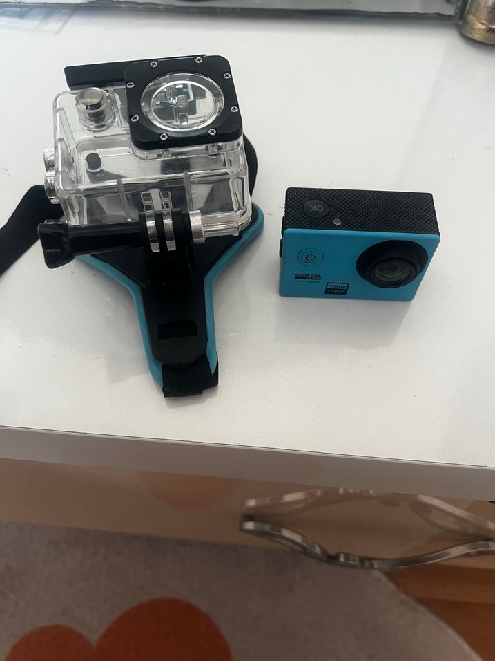 Mavi Aksiyon Kamerası Su Geçirmez Kılıfıyla - Görsel 3