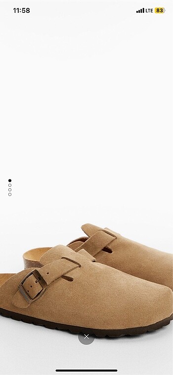 mango birkenstock terlik