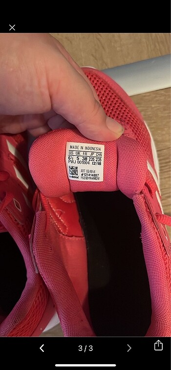 38 Beden Adidas kadın ayakkabı