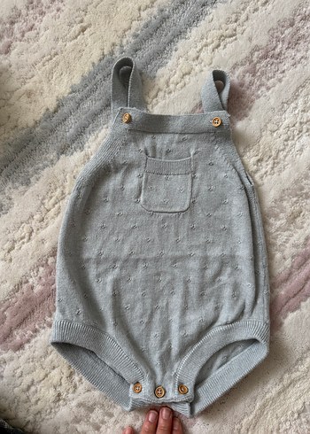Mango Kids Gri Örgü Bebek Kız-erkek Tulum