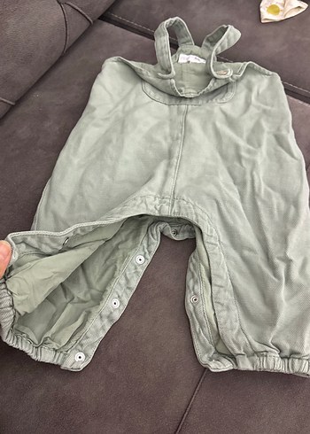 Zara Yeşil Kolsuz Erkek Çocuk Keten Tulum