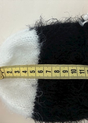 Siyah Beyaz taraftar bjk Desenli Örgü Bebek Tulumu - Görsel 6