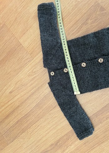 Diger Gri Örgü Bebek Tulum ve Bere Seti - Görsel 4