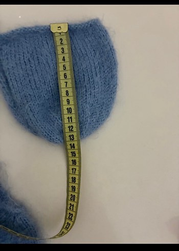 Mavi Örgü Bebek Tulum ve Şapka Seti - Görsel 4