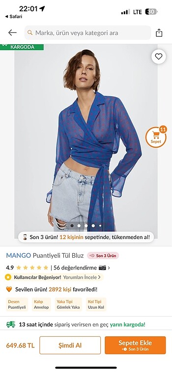 Mango bluz