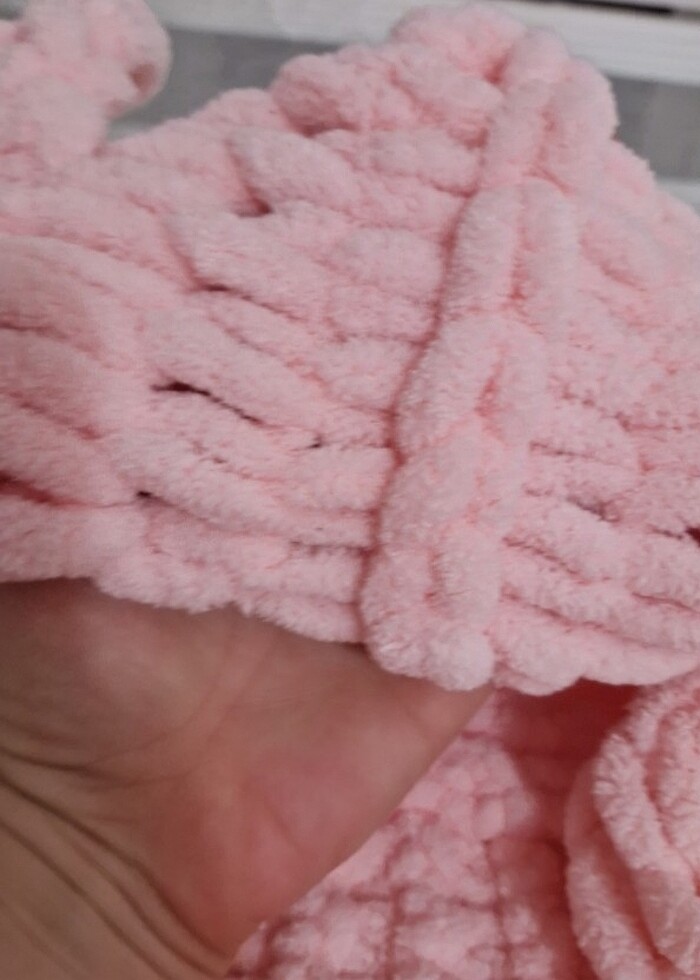 puffy ayıcıklı atkili sapka - Görsel 5