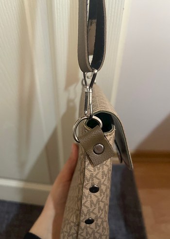 Bej Desenli Deri Kadın Çanta - Görsel 5