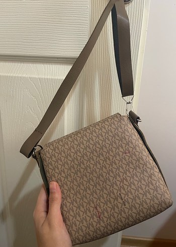 Bej Desenli Deri Kadın Çanta - Görsel 2