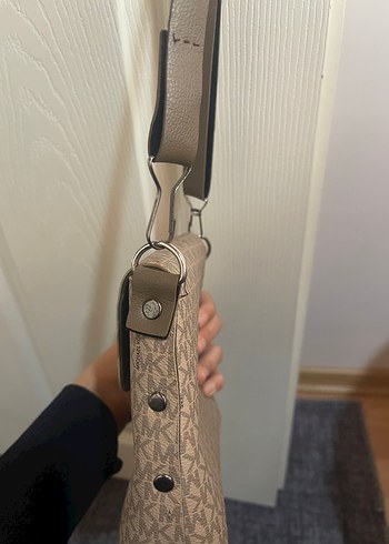 Bej Desenli Deri Kadın Çanta - Görsel 4