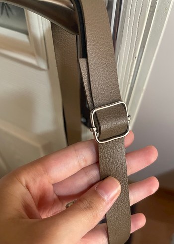 Bej Desenli Deri Kadın Çanta - Görsel 7