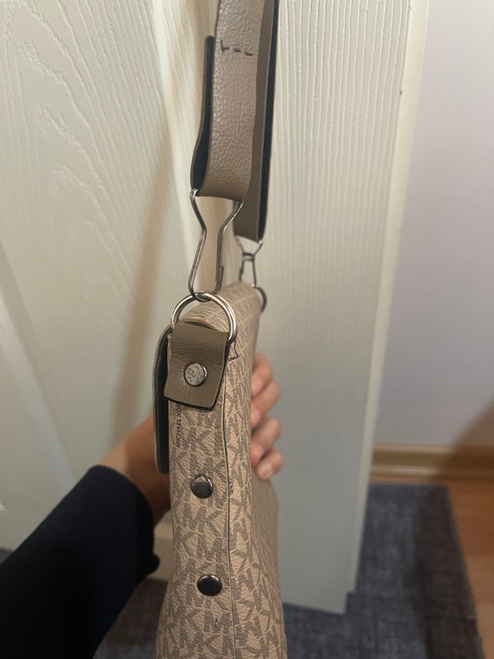 Bej Desenli Deri Kadın Çanta - Görsel 4