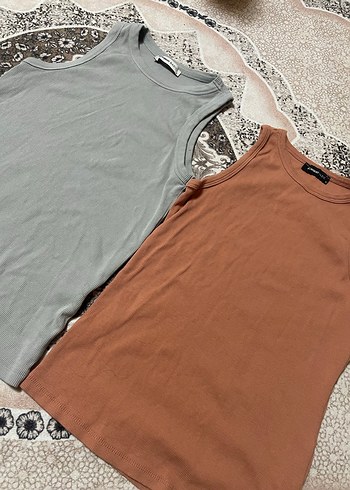 Kadın Kahverengi Mini Kısa Kesim Atlet - Görsel 6