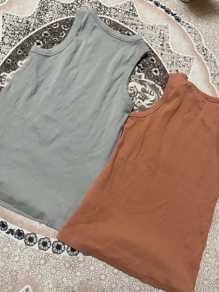 Kadın Kahverengi Mini Kısa Kesim Atlet - Görsel 2