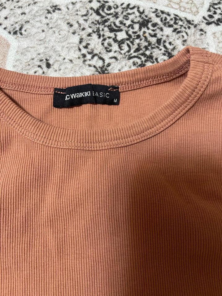 Kadın Kahverengi Mini Kısa Kesim Atlet - Görsel 5