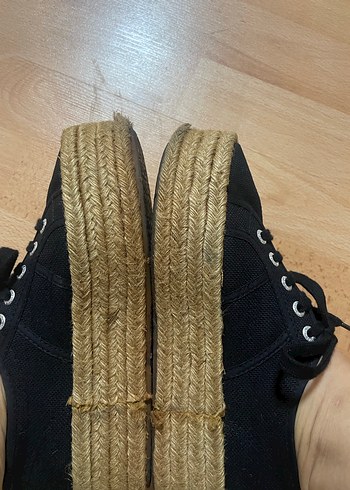 Siyah Platform Topuklu Kadın Spor Ayakkabı - Görsel 5