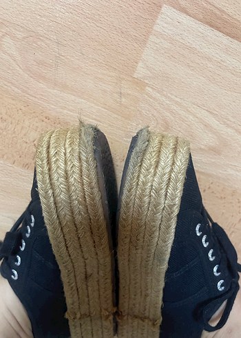 Siyah Platform Topuklu Kadın Spor Ayakkabı - Görsel 8