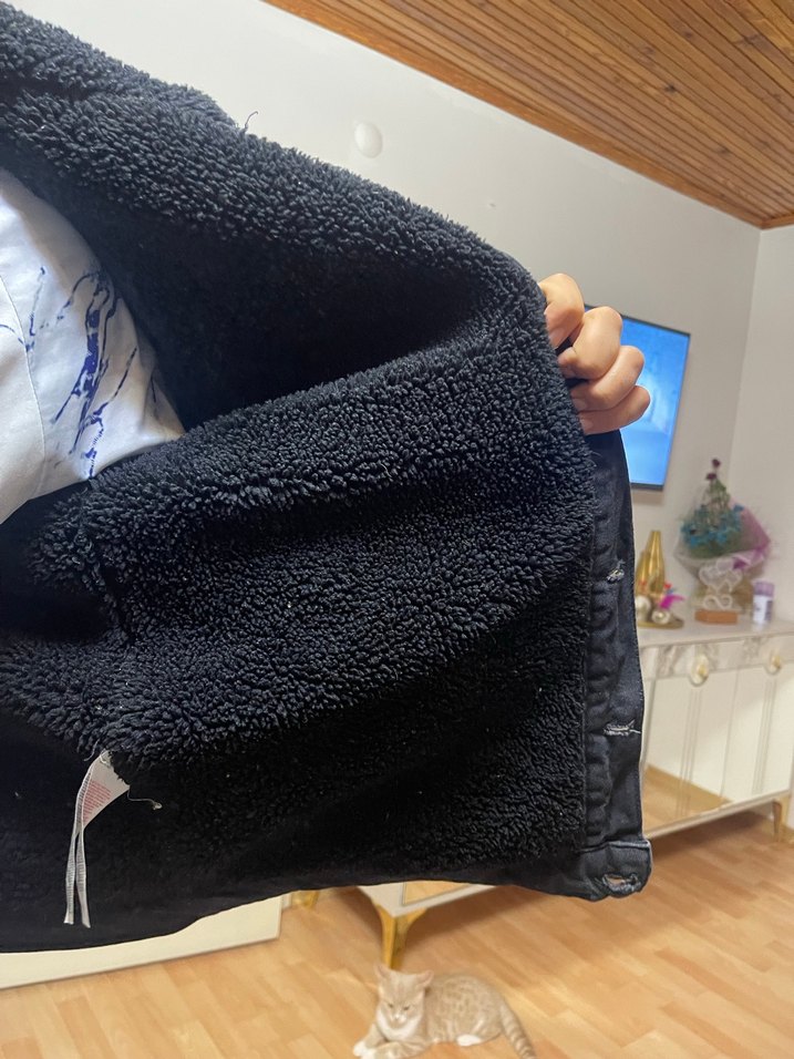 Lcw Düğmeli Siyah Erkek Ceket mont - Görsel 2