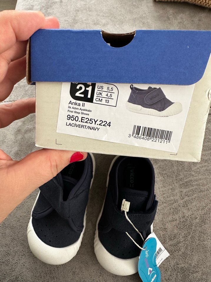 Erkek Bebek İlk Adım Ayakkabısı vicco Bantlı - Görsel 2