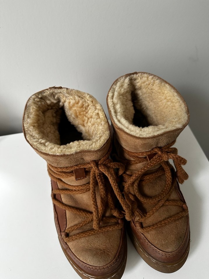 Kürklü Kadın Süet Dolgu Topuk Bot - Görsel 3