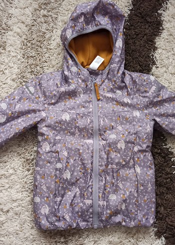 Kız/erkek Çocuk Kapüşonlu Desenli Mont DECATHLON