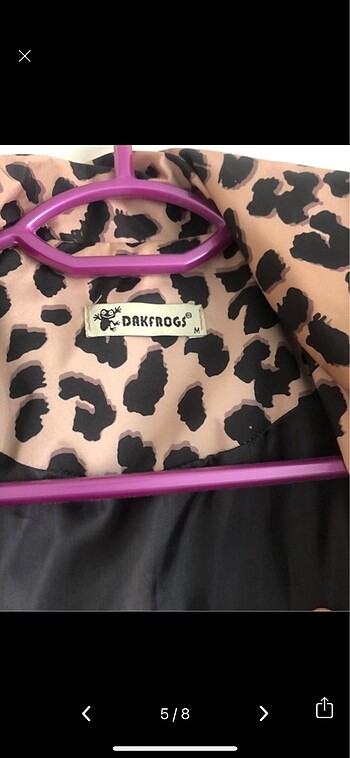 m Beden camel Renk Leopar desen trençkot