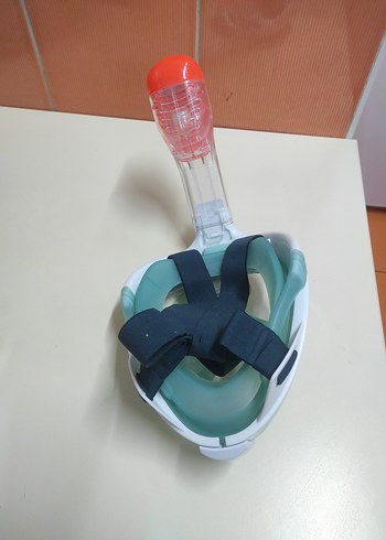 Turkuaz Fermuarlı Yüzme Maskesi - Görsel 4